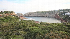 Baugrundstück mit Sicht auf das Mittelmeer in Cala Morell Ciutadella Menorca